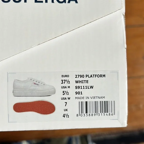 White Superga platform sneakers - Picture 5 of 5